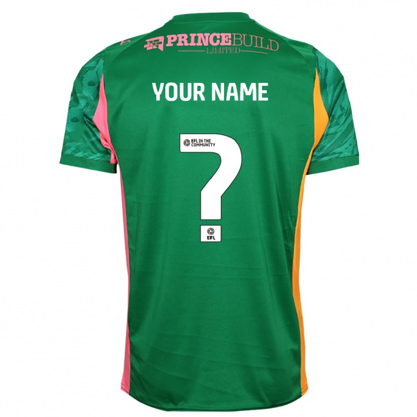 Danxen Pánské Peterborough United Zelená Růžová Brankář Dresy 2025/26 Dres