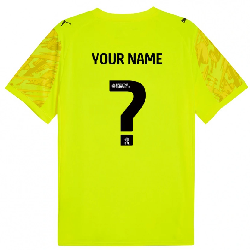 Danxen Pánské Rotherham United Fluorescenční Zelená Černá Brankář Dresy 2025/26 Dres