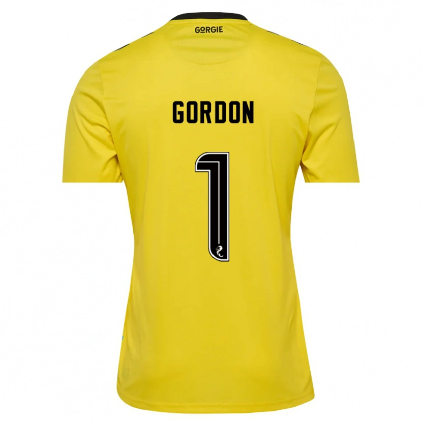 Danxen Pánské Craig Gordon #1 Červená Žlutá Černá Brankář Dresy 2025/26 Dres