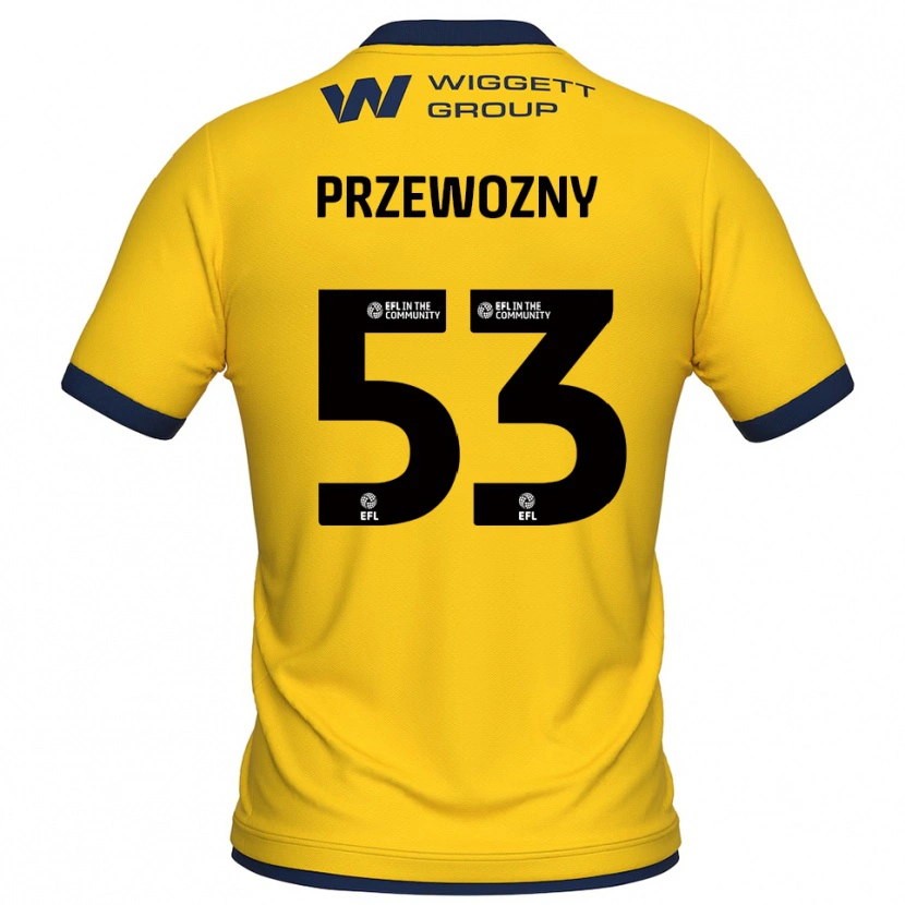 Danxen Pánské Jakub Przewozny #53 Žlutá Černá Brankář Dresy 2025/26 Dres