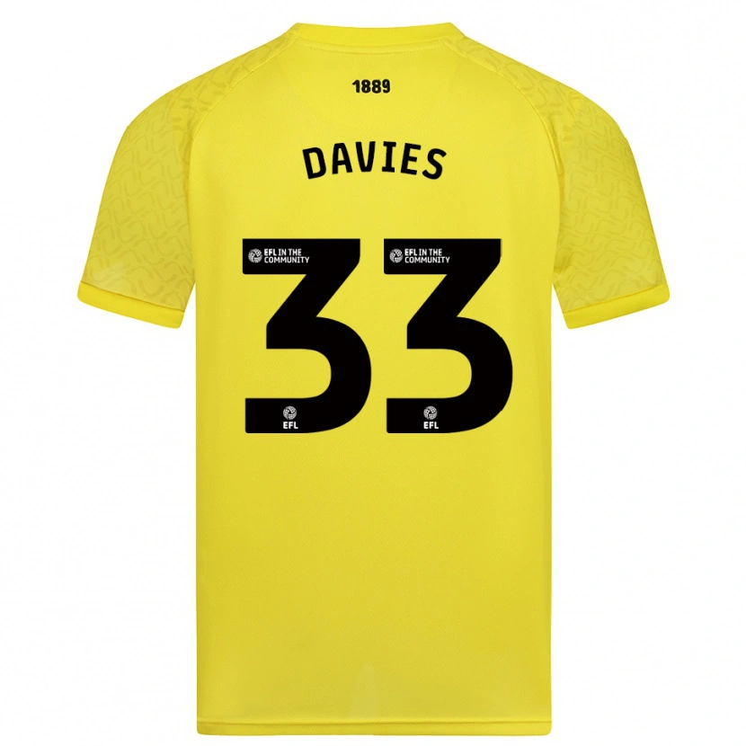 Danxen Pánské Bethan Davies #33 Žlutočerná Brankář Dresy 2025/26 Dres