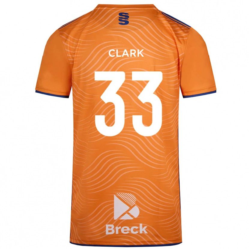 Danxen Pánské Charlie Clark #33 Oranžočerná Brankář Dresy 2025/26 Dres