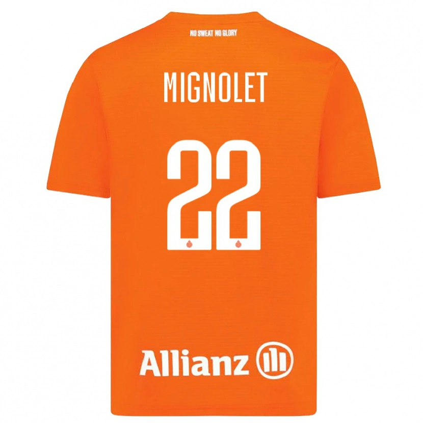 Danxen Pánské Simon Mignolet #22 Oranžová Bílá Brankář Dresy 2025/26 Dres