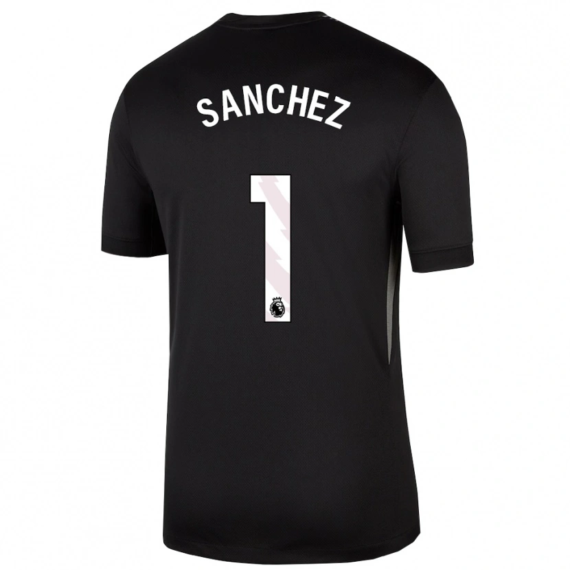 Danxen Pánské Robert Sánchez #1 Černá Bílá Brankář Dresy 2025/26 Dres