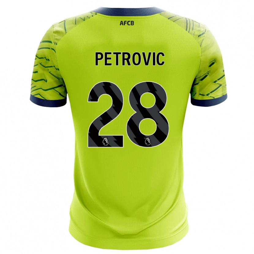Danxen Pánské Djordje Petrovic #28 Zelená Žlutá Brankář Dresy 2025/26 Dres