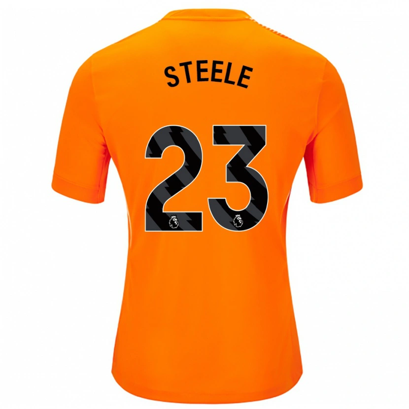Danxen Pánské Jason Steele #23 Oranžová Černá Brankář Dresy 2025/26 Dres
