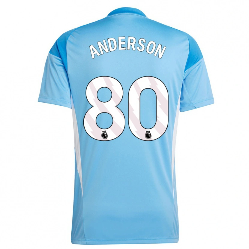Danxen Pánské Will Anderson #80 Modrá Bílá Brankář Dresy 2025/26 Dres