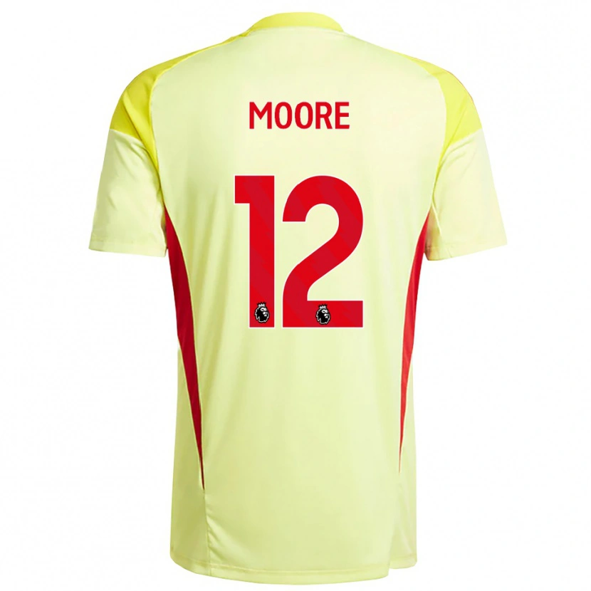 Danxen Pánské Daniel Moore #12 Světle Žlutá Oranžová Brankář Dresy 2025/26 Dres