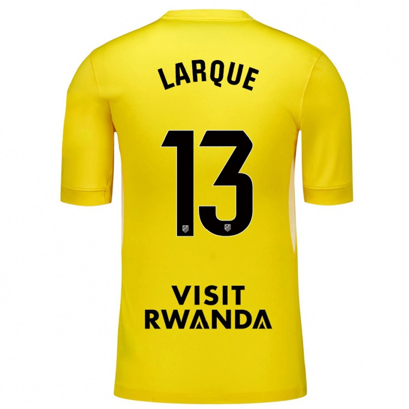 Danxen Pánské Patricia Larqué #13 Žlutá Černá Brankář Dresy 2025/26 Dres