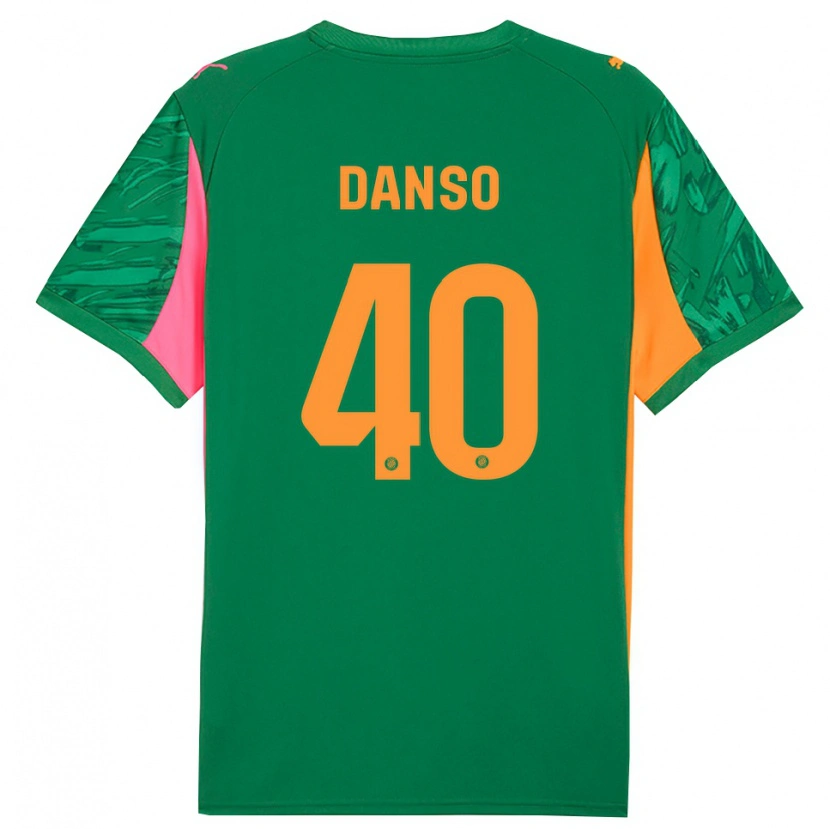 Danxen Pánské Jordi Danso #40 Zelená Oranžová Brankář Dresy 2025/26 Dres