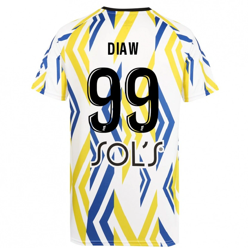 Danxen Pánské Mory Diaw #99 Bílá Červená Modrá Brankář Dresy 2025/26 Dres