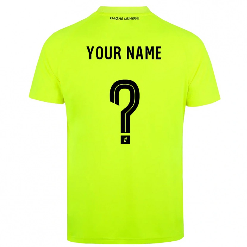 Danxen Pánské AS Monaco Fluorescenční Zelená Černá Brankář Dresy 2025/26 Dres