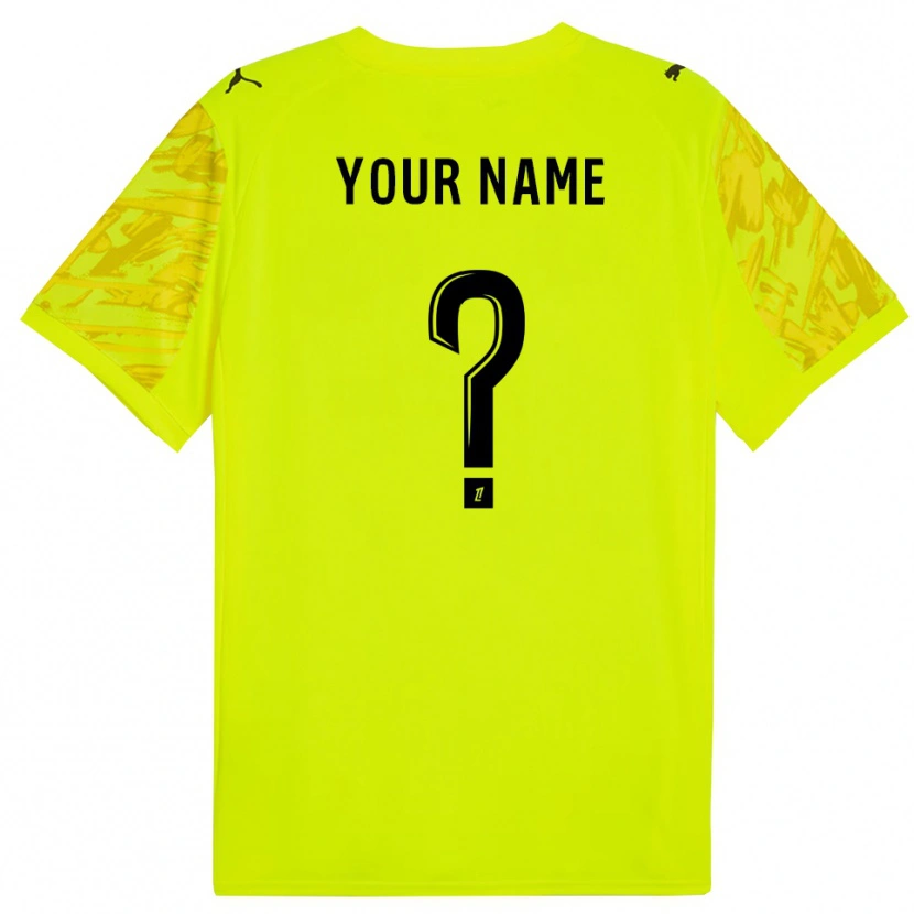 Danxen Pánské Stade Reims Fluorescenční Zelená Žlutá Brankář Dresy 2025/26 Dres