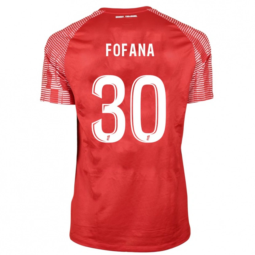 Danxen Pánské Yahia Fofana #30 Červená Bílá Brankář Dresy 2025/26 Dres