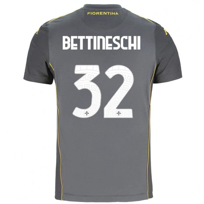 Danxen Pánské Giorgia Bettineschi #32 Tmavě Šedá Žlutá Brankář Dresy 2025/26 Dres