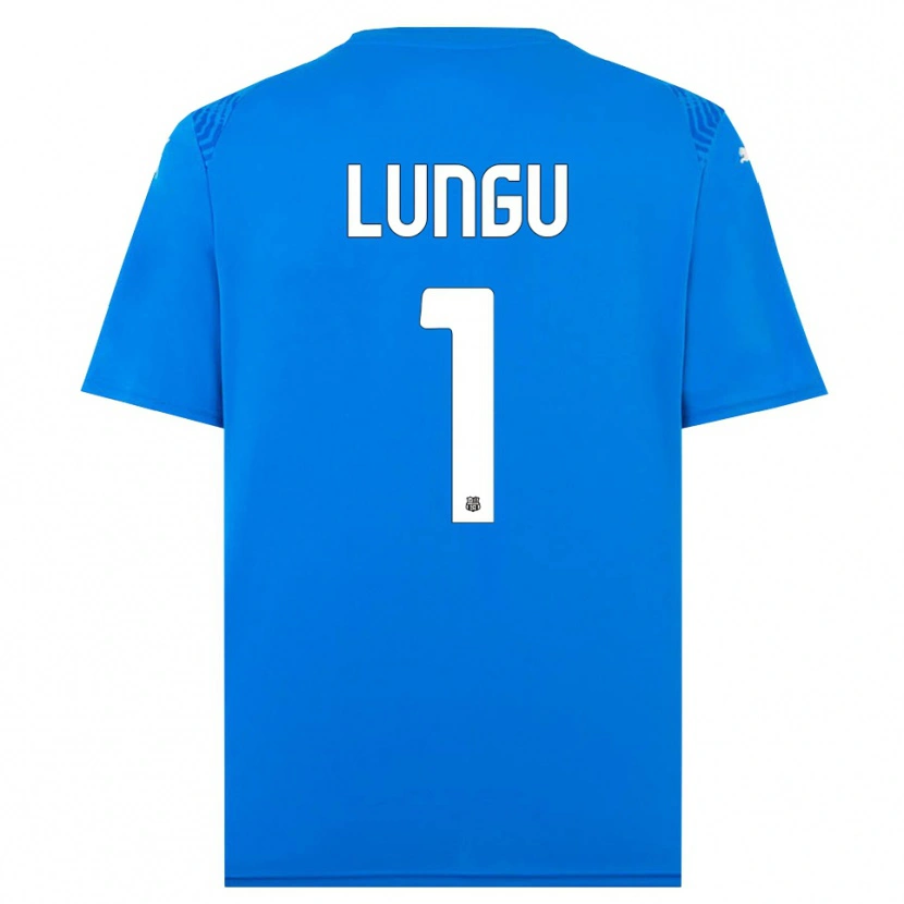 Danxen Pánské Luca Lungu #1 Modrá Bílá Brankář Dresy 2025/26 Dres