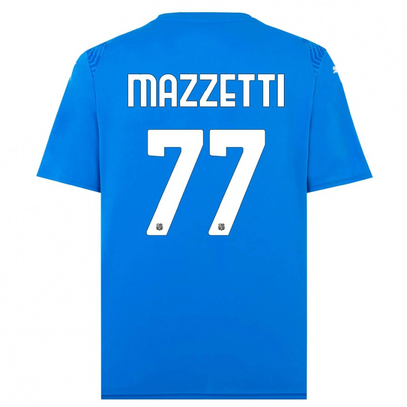 Danxen Pánské Riccardo Mazzetti #77 Modrá Bílá Brankář Dresy 2025/26 Dres