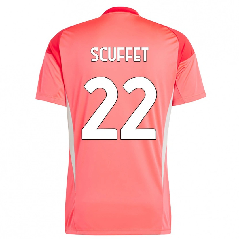 Danxen Pánské Simone Scuffet #22 Červená Bílá Brankář Dresy 2025/26 Dres
