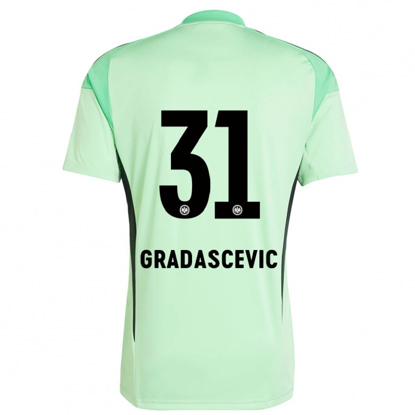 Danxen Pánské Meris Gradascevic #31 Světle Zelená Černá Brankář Dresy 2025/26 Dres