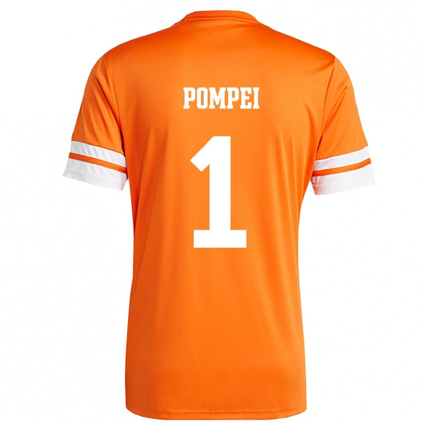 Danxen Pánské Thomas Pompei #1 Oranžová Bílá Brankář Dresy 2025/26 Dres