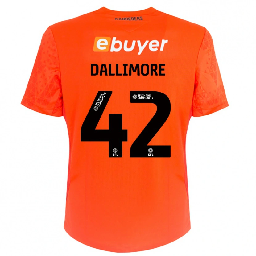 Danxen Pánské Jack Dallimore #42 Černá Oranžová Brankář Dresy 2025/26 Dres