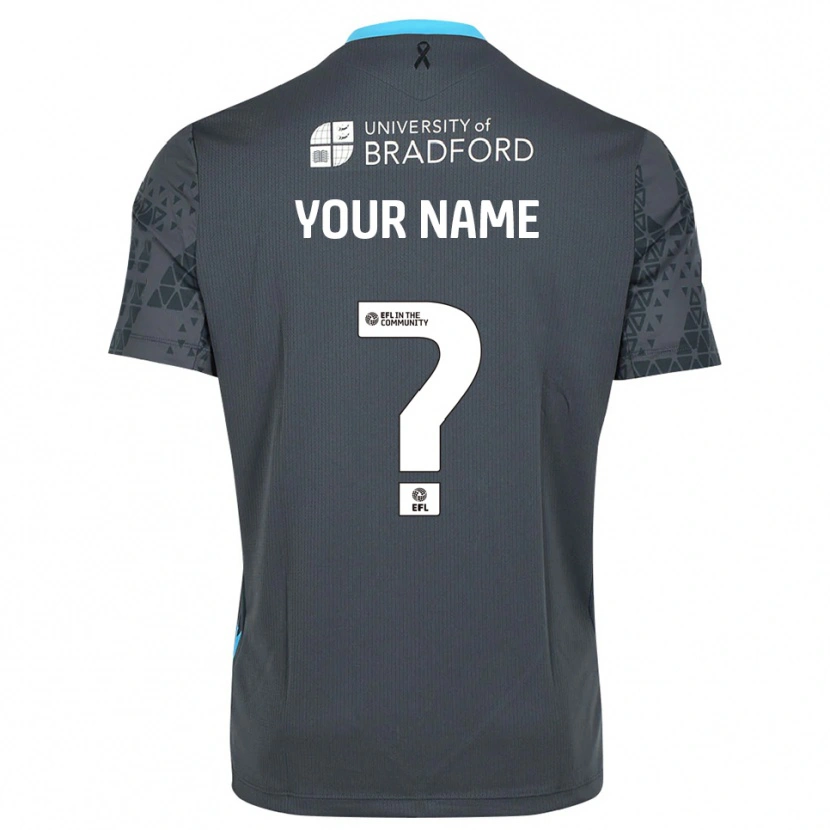 Danxen Pánské Bradford City Šedá Černá Brankář Dresy 2025/26 Dres