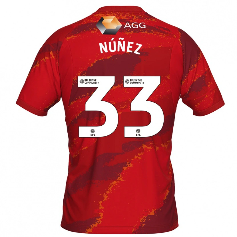 Danxen Pánské Anthony Núñez #33 Bílá Červená Brankář Dresy 2025/26 Dres