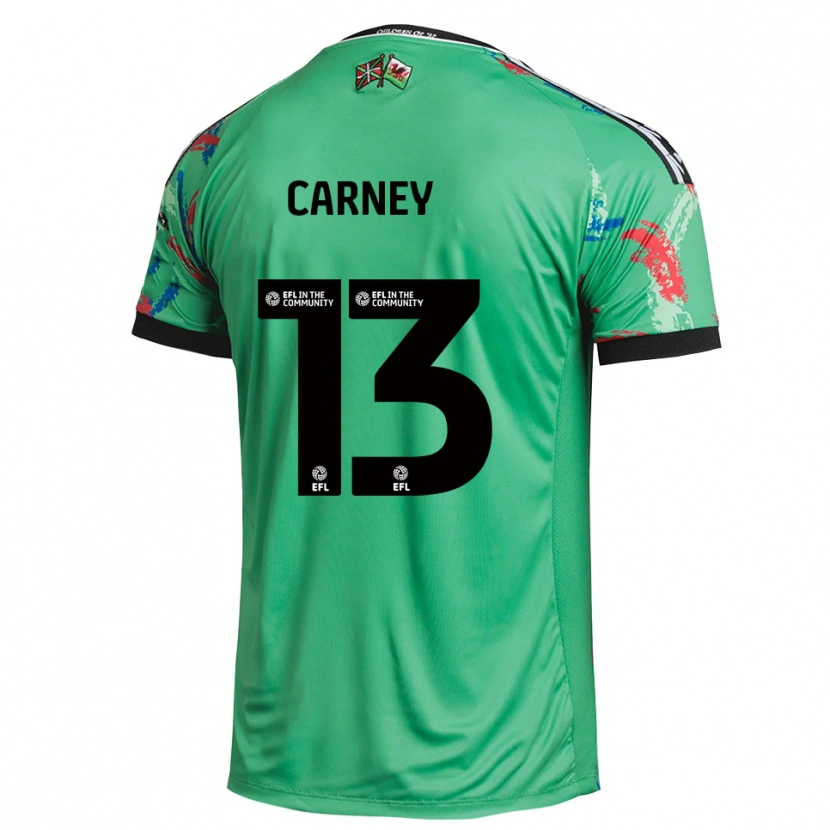 Danxen Pánské Jacob Carney #13 Zelená Červená Brankář Dresy 2025/26 Dres