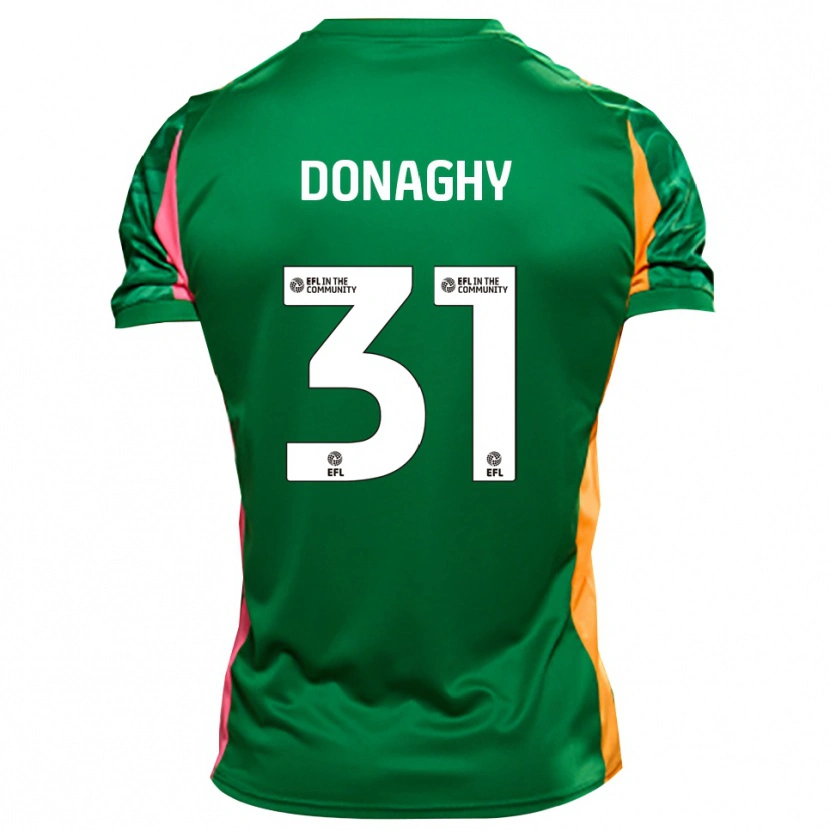 Danxen Pánské Tom Donaghy #31 Zelená Oranžová Brankář Dresy 2025/26 Dres