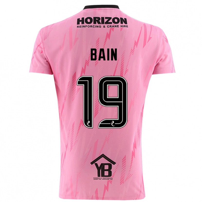 Danxen Pánské Scott Bain #19 Černá Růžová Brankář Dresy 2025/26 Dres