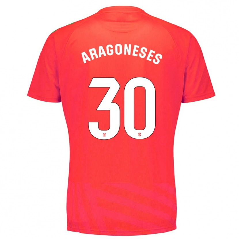 Danxen Pánské Sergio Aragoneses #30 Červená Bílá Brankář Dresy 2025/26 Dres