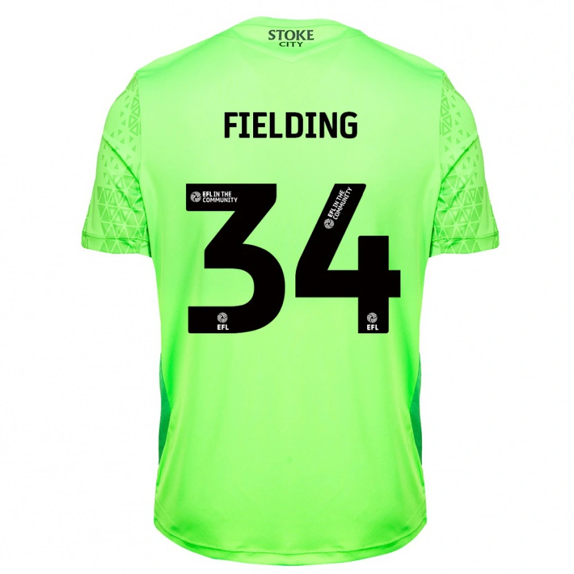 Danxen Pánské Frank Fielding #34 Zelená Černá Brankář Dresy 2025/26 Dres