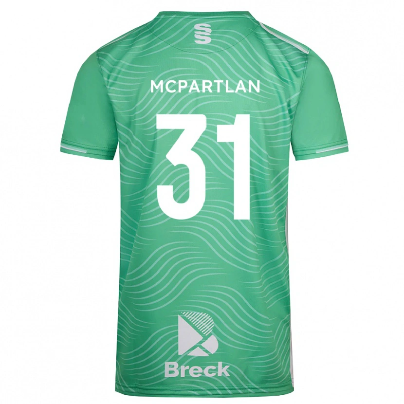 Danxen Pánské Cian McPartlan #31 Středně Tyrkysová Brankář Dresy 2025/26 Dres