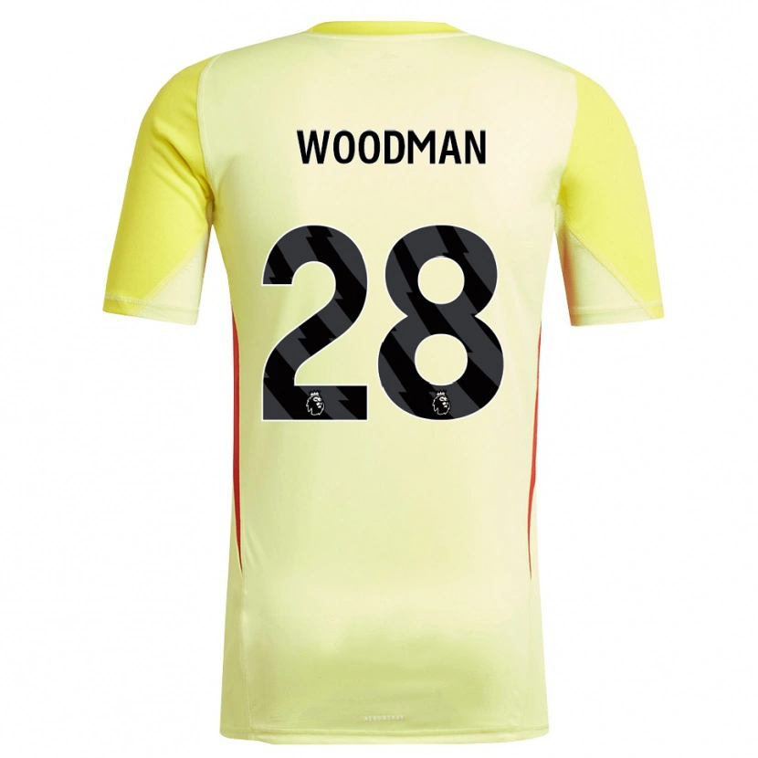 Danxen Pánské Freddie Woodman #28 Žlutá Červená Brankář Dresy 2025/26 Dres