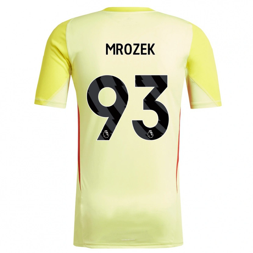 Danxen Pánské Fabian Mrozek #93 Žlutá Červená Brankář Dresy 2025/26 Dres