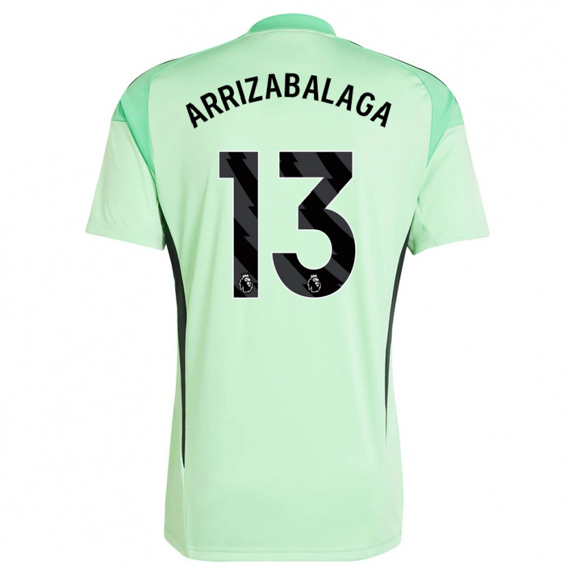 Danxen Pánské Kepa Arrizabalaga #13 Světle Zelená Černá Brankář Dresy 2025/26 Dres