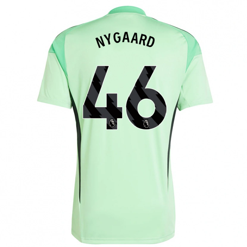 Danxen Pánské Lucas Nygaard #46 Světle Zelená Černá Brankář Dresy 2025/26 Dres