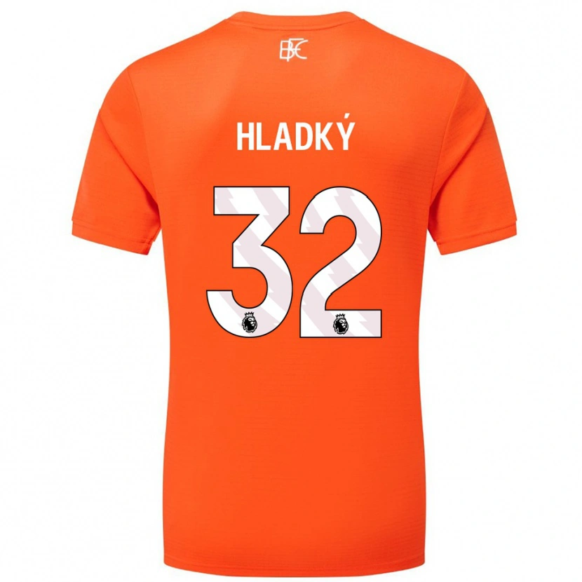 Danxen Pánské Vaclav Hladky #32 Oranžová Bílá Brankář Dresy 2025/26 Dres