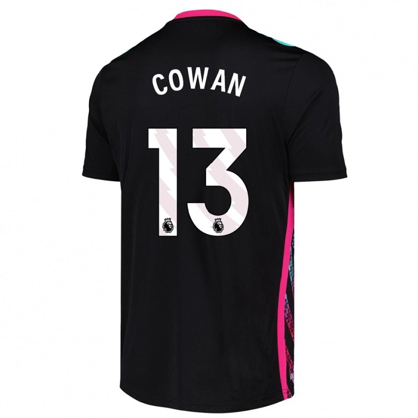 Danxen Pánské Joe Cowan #13 Černá Bílá Brankář Dresy 2025/26 Dres