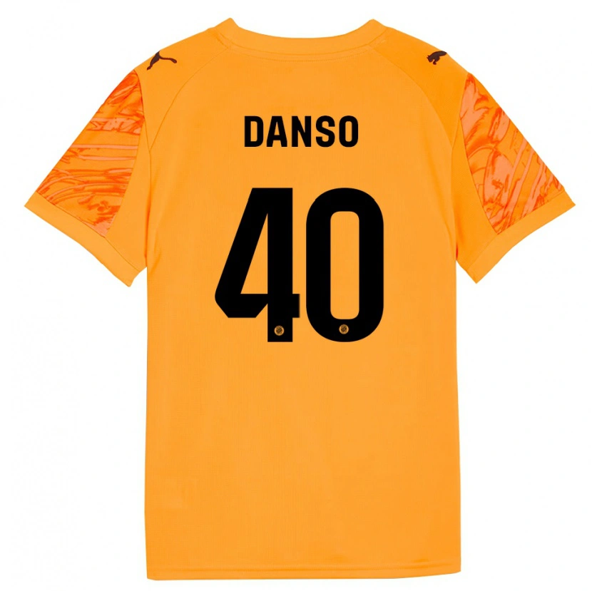 Danxen Pánské Jordi Danso #40 Oranžová Černá Brankář Dresy 2025/26 Dres