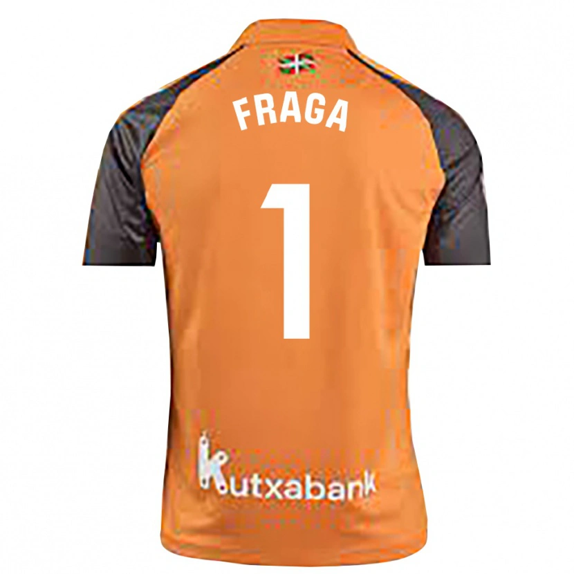 Danxen Pánské Aitor Fraga #1 Černá Oranžová Brankář Dresy 2025/26 Dres