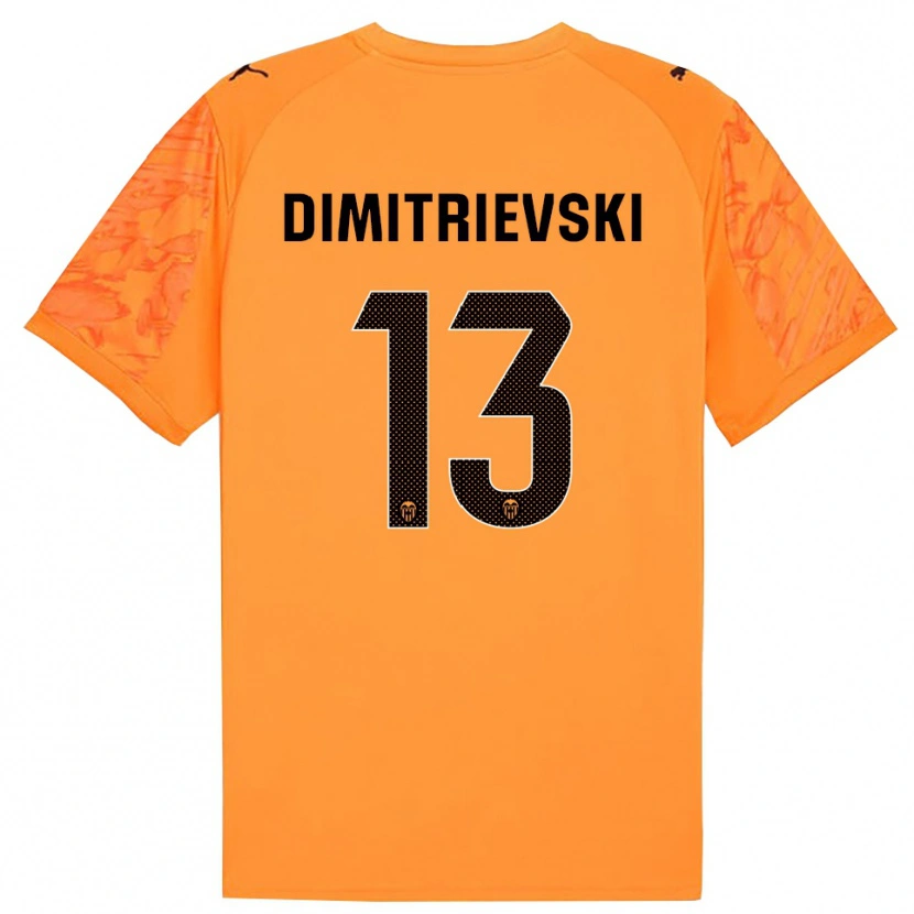 Danxen Pánské Stole Dimitrievski #13 Oranžová Černá Brankář Dresy 2025/26 Dres