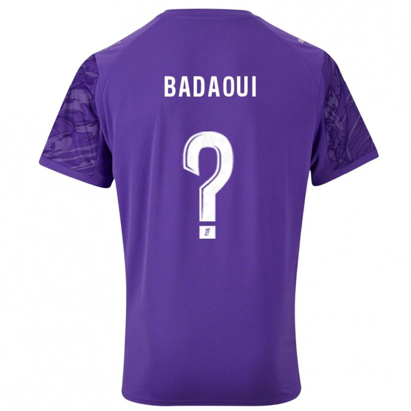 Danxen Pánské Yassine Badaoui #0 Fialová Bílá Brankář Dresy 2025/26 Dres