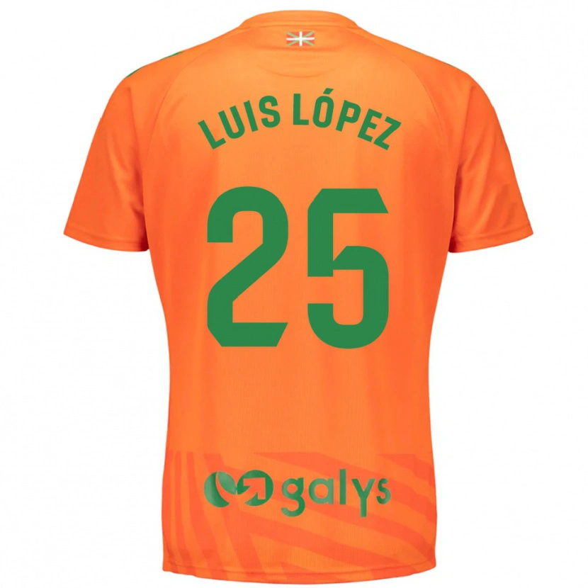 Danxen Pánské Luis López #25 Oranžová Zelená Brankář Dresy 2025/26 Dres