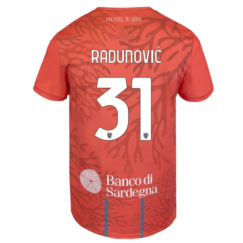 Danxen Pánské Boris Radunović #31 Oranžová Červená Bílá Brankář Dresy 2025/26 Dres