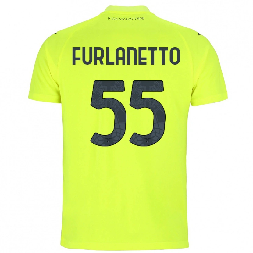Danxen Pánské Alessio Furlanetto #55 Fluorescenční Zelená Brankář Dresy 2025/26 Dres