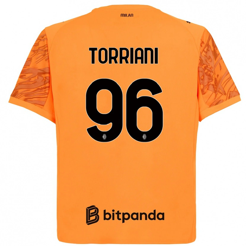 Danxen Pánské Lorenzo Torriani #96 Oranžová Žlutá Černá Brankář Dresy 2025/26 Dres