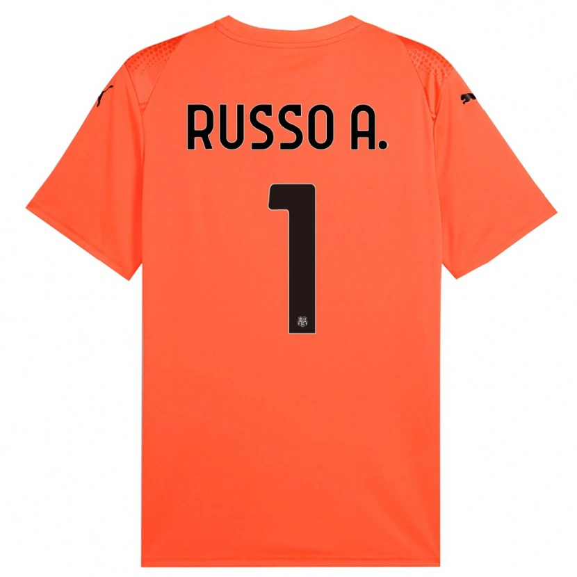 Danxen Pánské Alessandro Russo #1 Oranžová Černá Brankář Dresy 2025/26 Dres