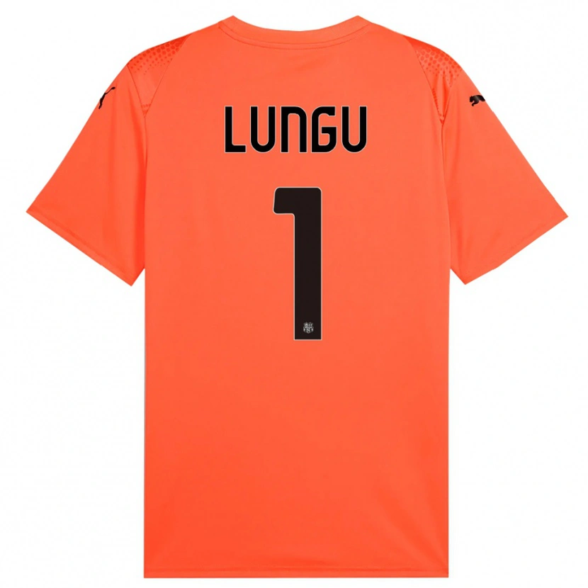 Danxen Pánské Luca Lungu #1 Oranžová Černá Brankář Dresy 2025/26 Dres