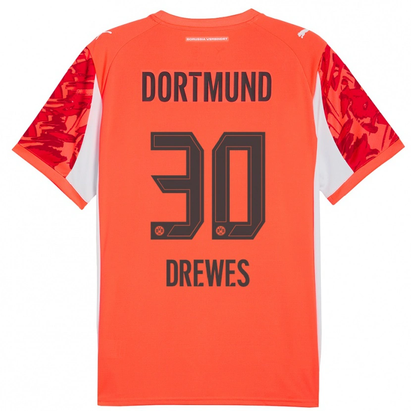 Danxen Pánské Patrick Drewes #30 Červená Oranžová Brankář Dresy 2025/26 Dres